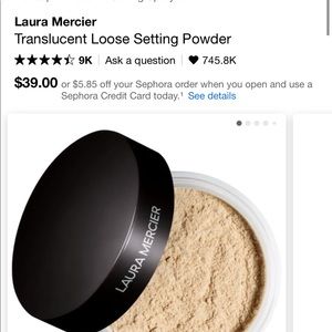NWT Laura Mercier Translucent Setting Powder